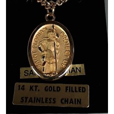 St Florian Medal with chain